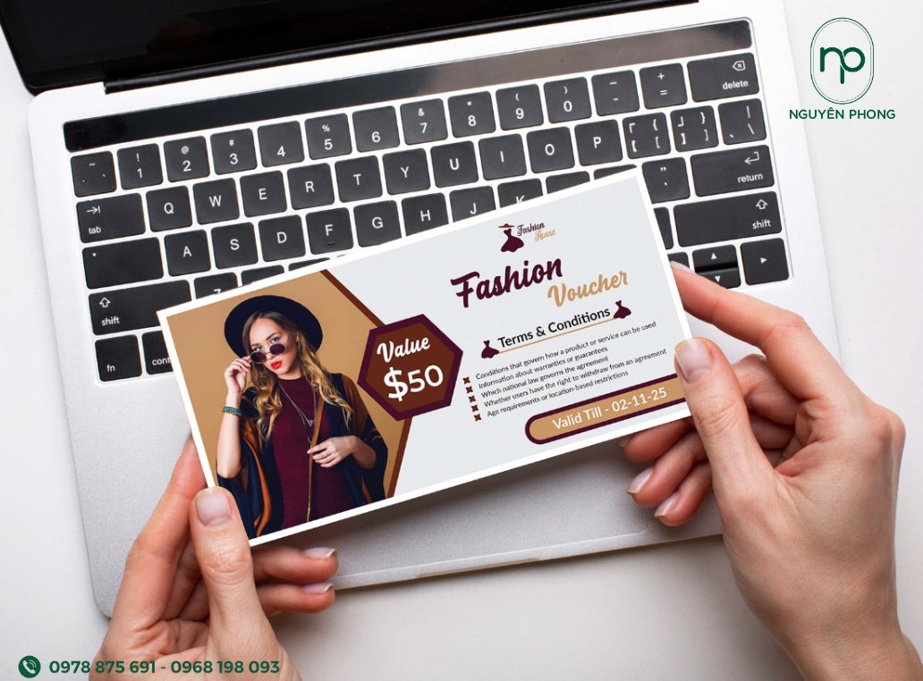 In voucher thời trang đẹp – Tăng nhận diện thương hiệu